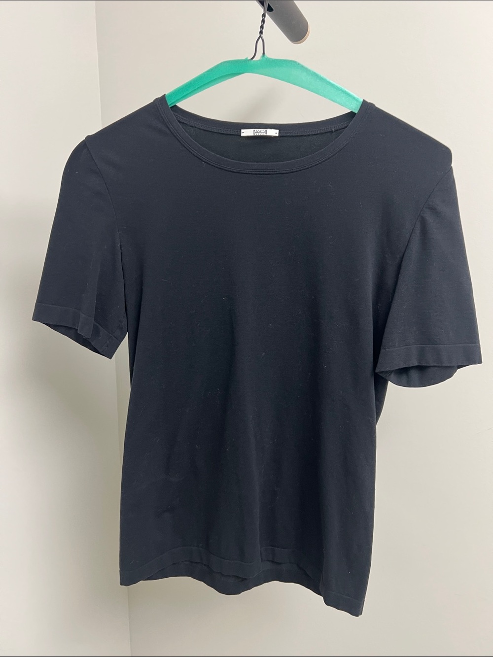 Wolford Black Short-Sleeve Crewneck Top